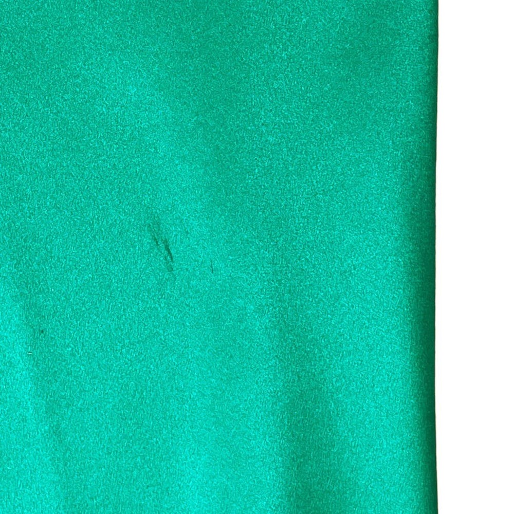 THE SEI Asymmetrical Plunge Gown Silk Charmeuse Emerald Green 2 XS - Picture 8 of 9
